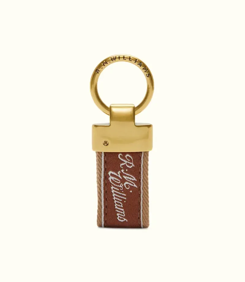 R.M Williams Clarendon Key Fob - Chestnut