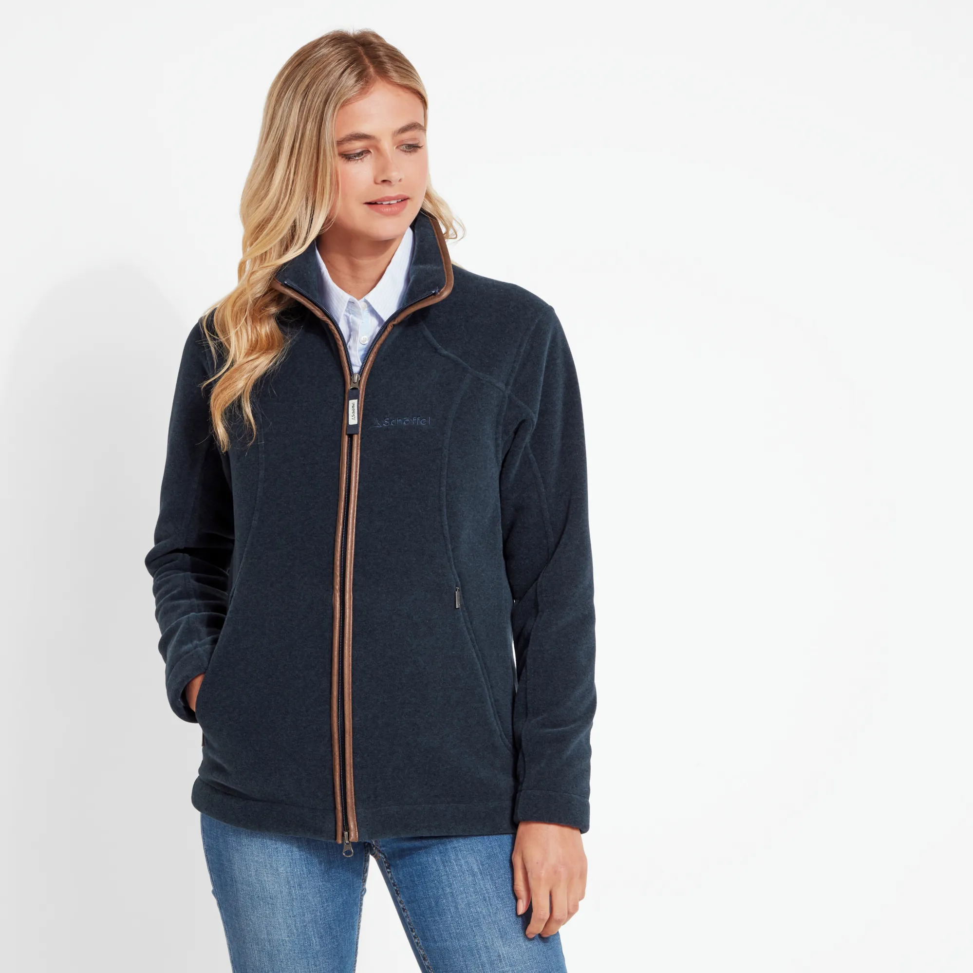 Schoffel Burley Fleece Petrol Blue1
