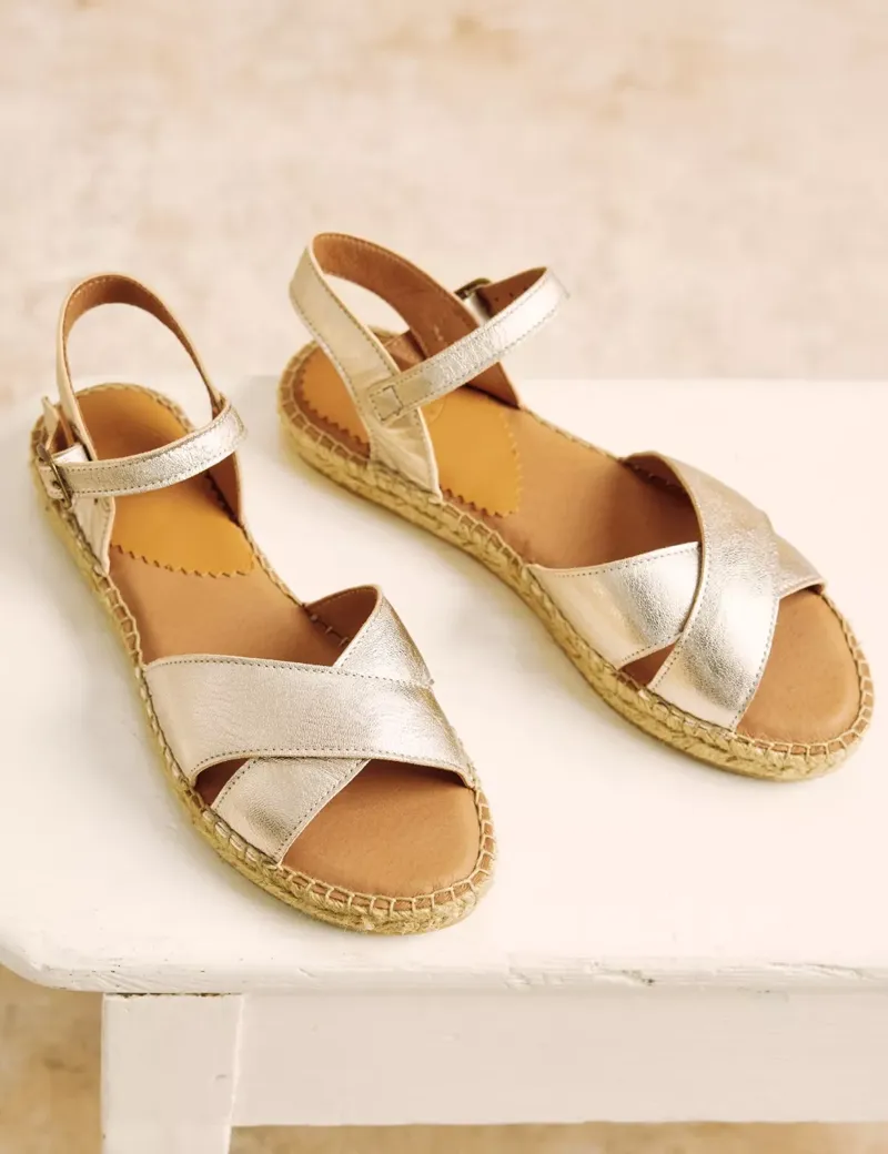 Penelope Chilvers Campo Espadrille - Champagne-2