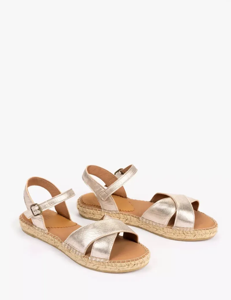 Penelope Chilvers Campo Espadrille - Champagne