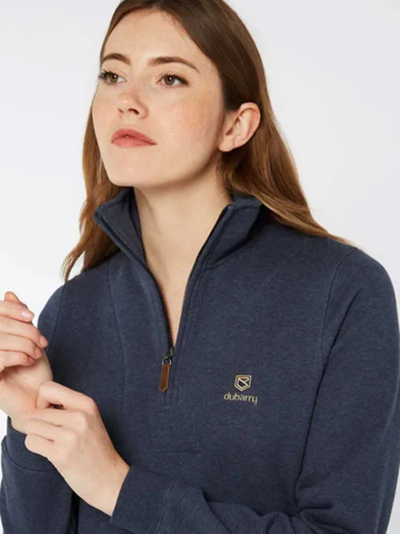 Dubarry Castlemartyr 1/4 Zip - Denim-1