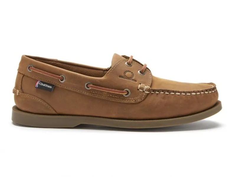 Chatham Mens Deck II G2 Boat Shoe - Walnut-1