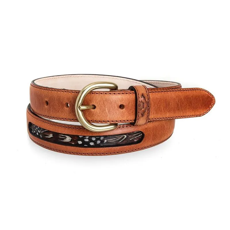 Mackenzie and George Drayton Feather Belt - Chestnut