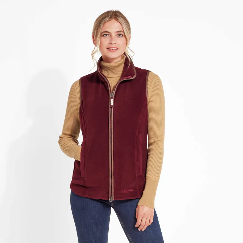 Schoffel Ladies Lyndon Gilet - Claret