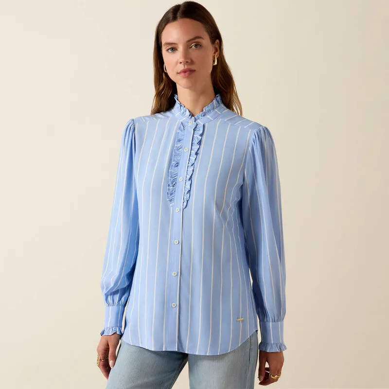 Ariat Cricklade Blouse - Pacific Blue Stripe