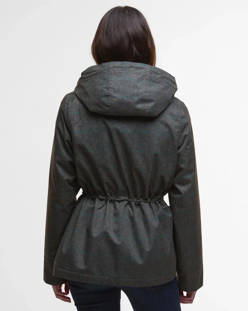 Barbour Dixon Waterproof Jacket - Gardenia Tweed-2