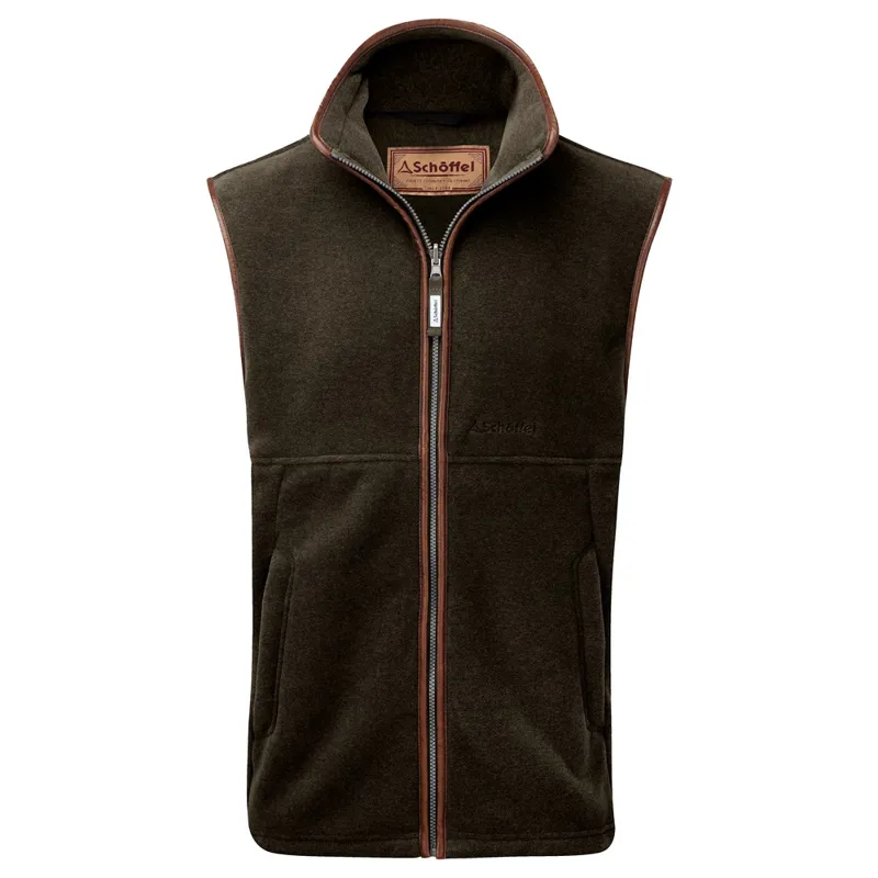 Schoffel Mens Oakham Fleece Gilet Dark Olive