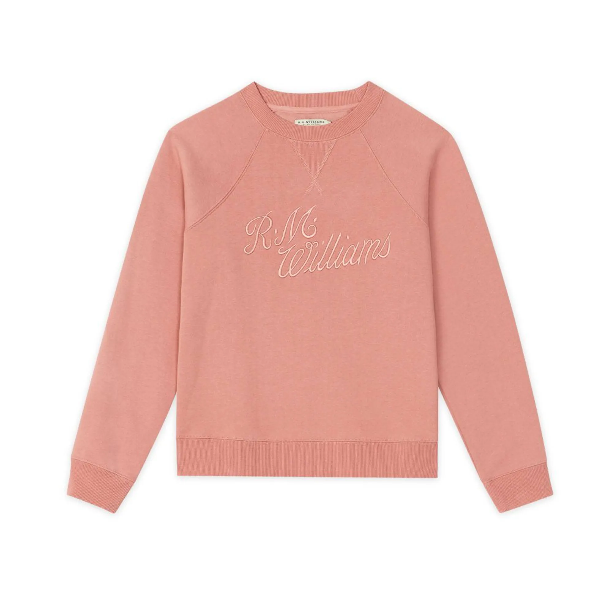 Williams Ladies Script Crew Dusky Pink