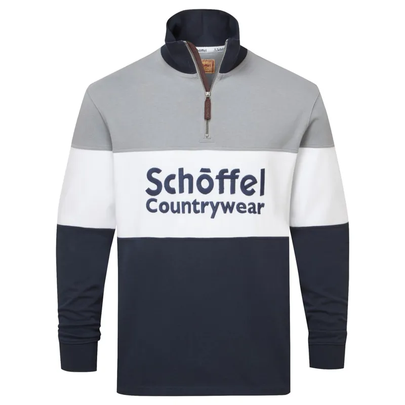 Schoffel Unisex Exeter Heritage 1/4 Zip - Grey