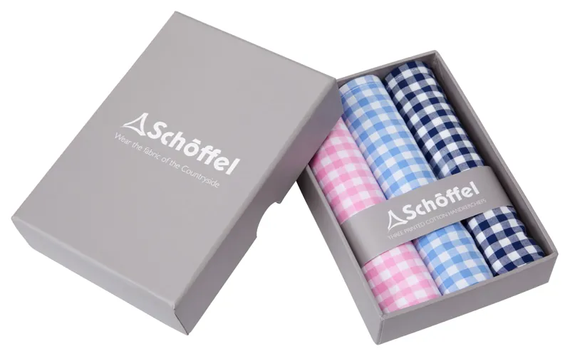 Schoffel Handkerchief Pack Gingam Mix