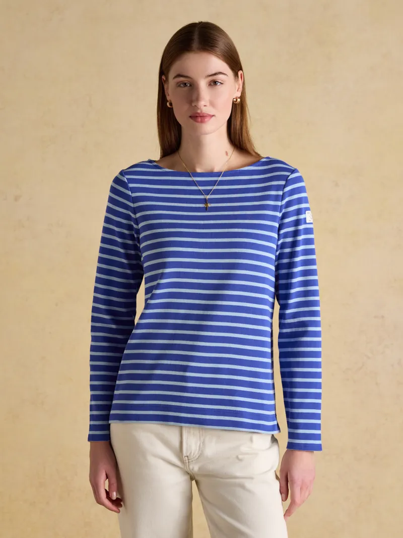 Joules Harbour Top - Blue/Blue Stripe