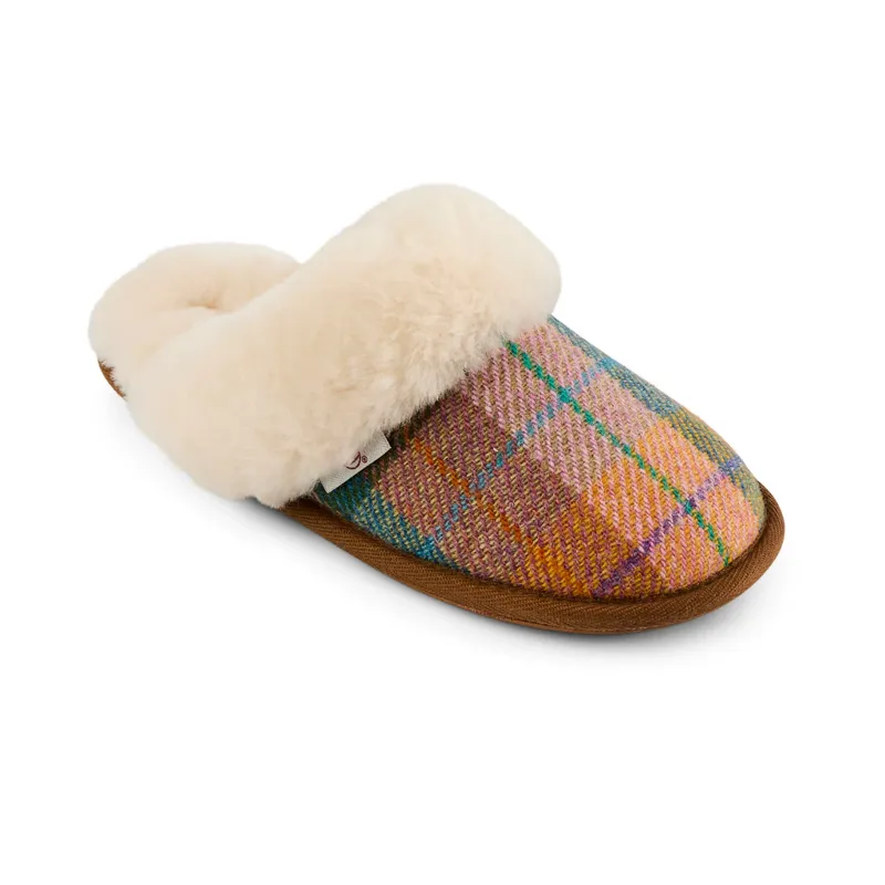 Bedroom Athletics Kate Harris Tweed Slipper - Honey Check