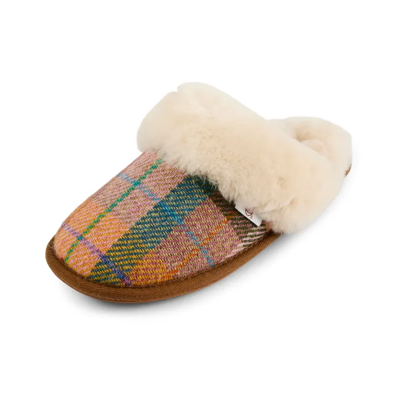 Bedroom Athletics Kate Harris Tweed Slipper - Honey Check-2