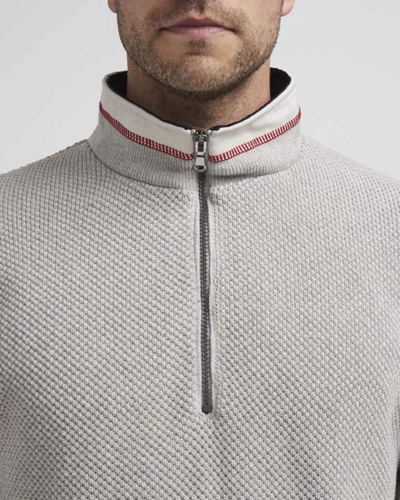 Holebrook Mens Classic Knitted Windproof Sweater Grey-3