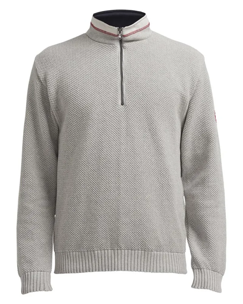 Holebrook Mens Classic Knitted Windproof Sweater Grey