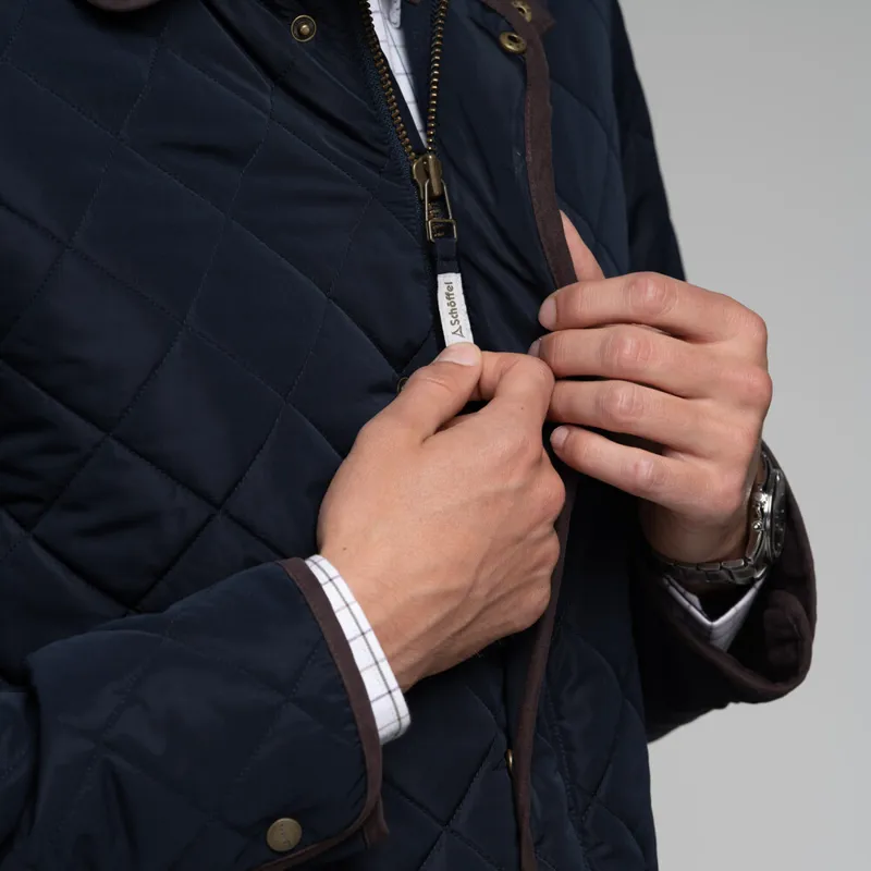 Schoffel Mens Barrowden Quilted Jacket - Midnight-4