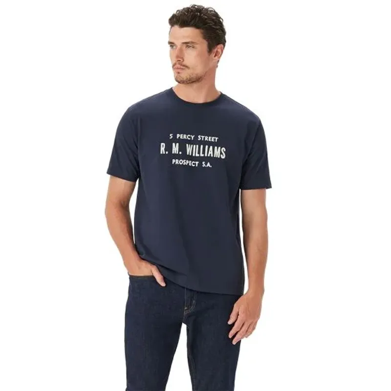 R.M Williams Bale T-Shirt - Navy-1