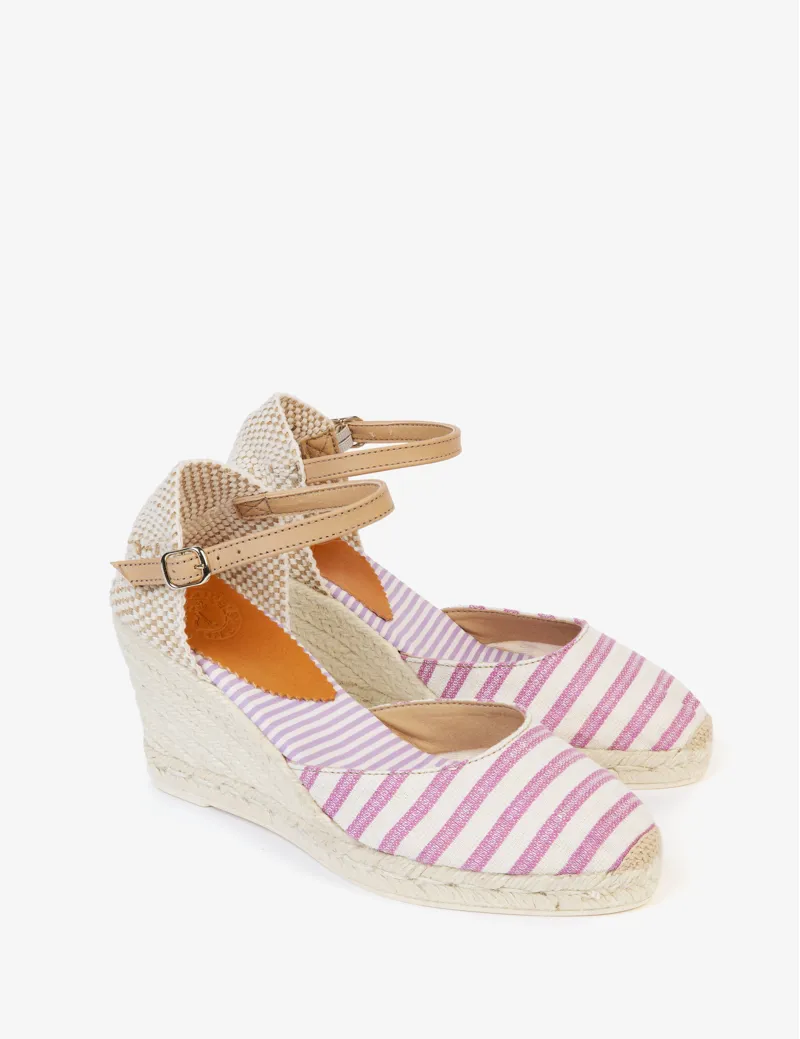 Penelope Chilvers Atelier Stripe Espadrille - Lavender