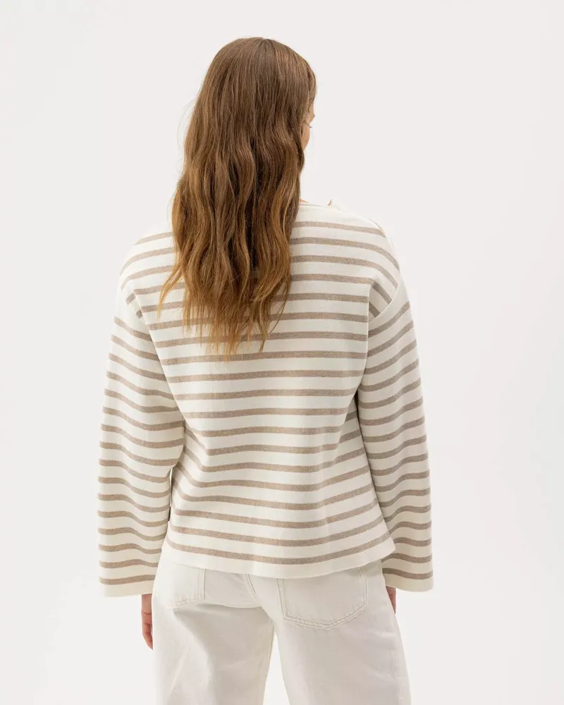Holebrook Lissie Sweater - Off White/Khaki-1