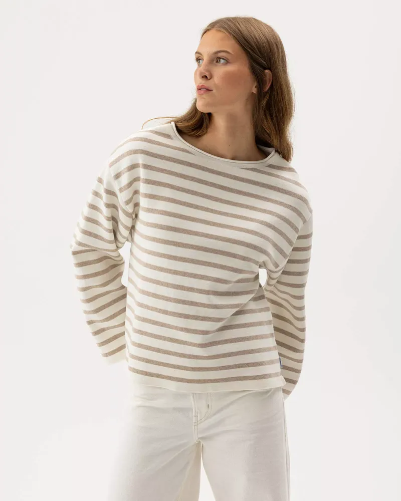 Holebrook Lissie Sweater - Off White/Khaki-2