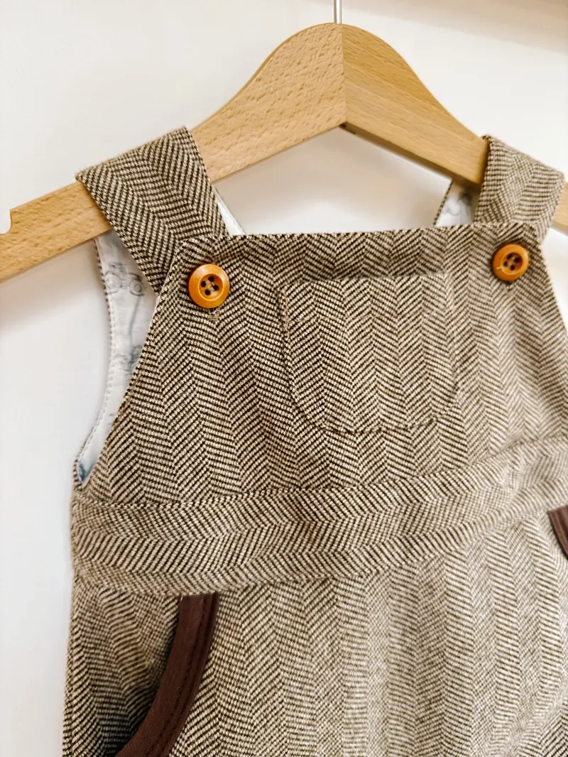The Little Stamford Company Tweed Dungarees-1