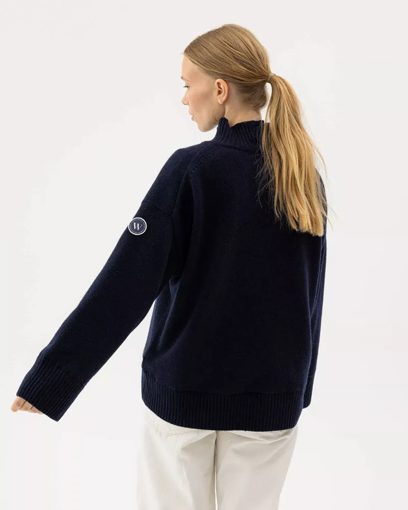 Holebrook Ladies Margot Windproof Sweater - Navy-1