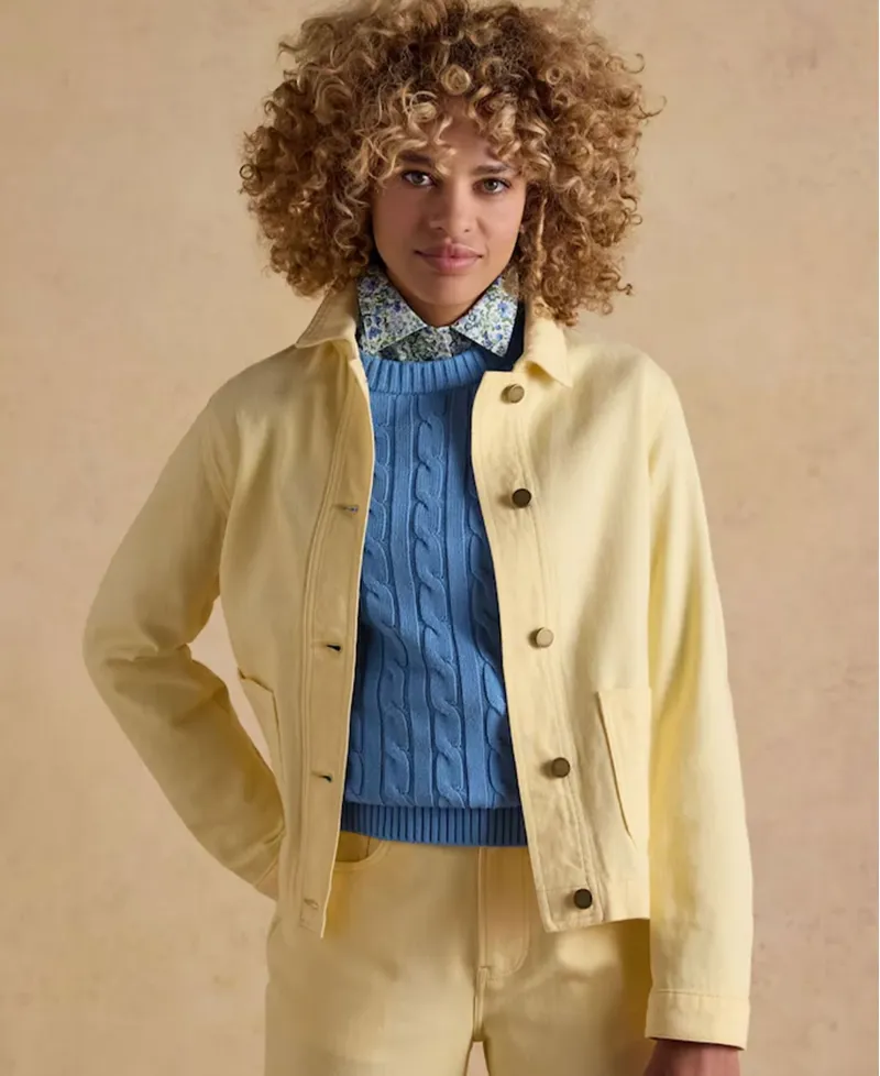 Joules Marlow Jacket - Yellow-2