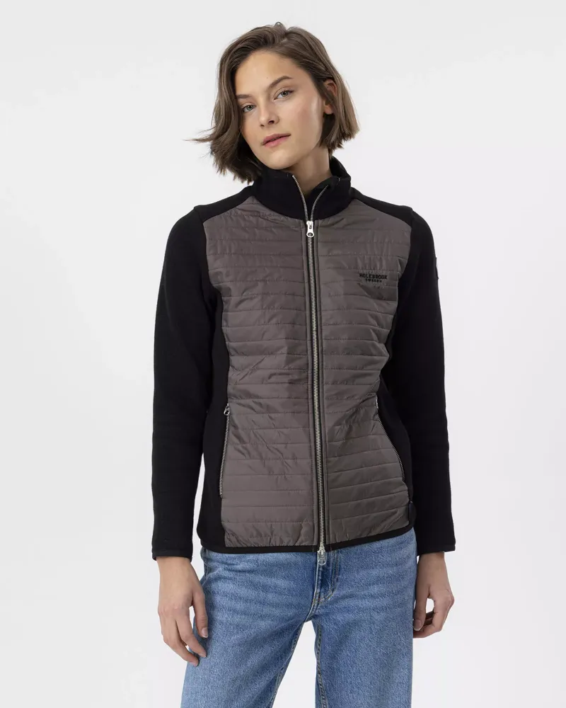 Holebrook Mimmi Windproof Full Zip Jacket - Black/Mole