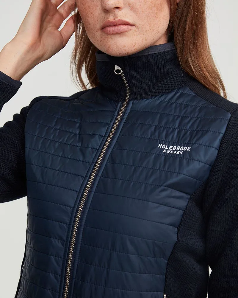 Holebrook Mimi Windproof Full Zip Jacket - Navy-2