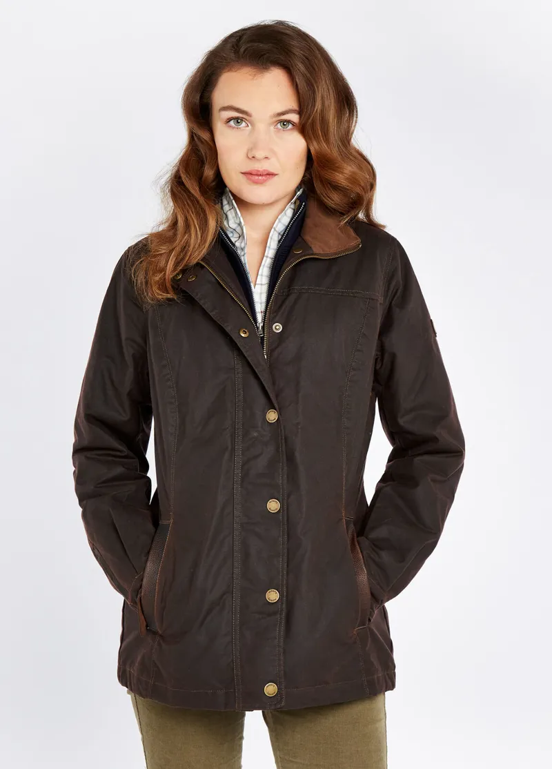 Dubarry Ladies Mountrath Wax Jacket - Java-1