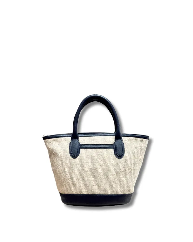 Barkworth Reeve Nantucket Mini Bag - Canvas/Navy-2