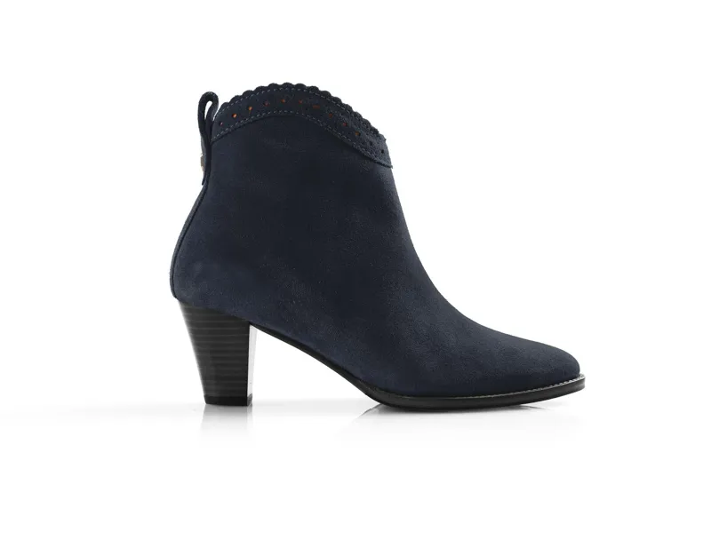 Fairfax and Favor Regina Ankle Boot - Navy-3