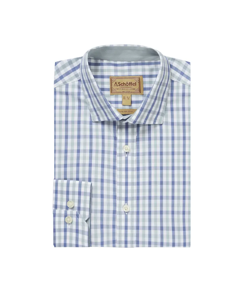 Schoffel Hebden Shirt - Blue Mist/Vintage Blue/Vintage Indigo Check