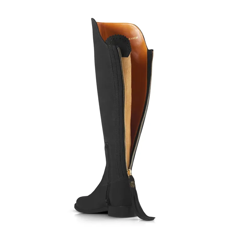 Fairfax and Favor Flat Amira Boot - Black-3