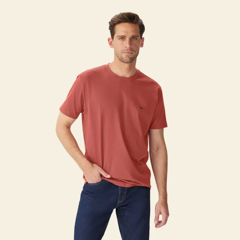 R.M Williams Parson T-Shirt - Red-1