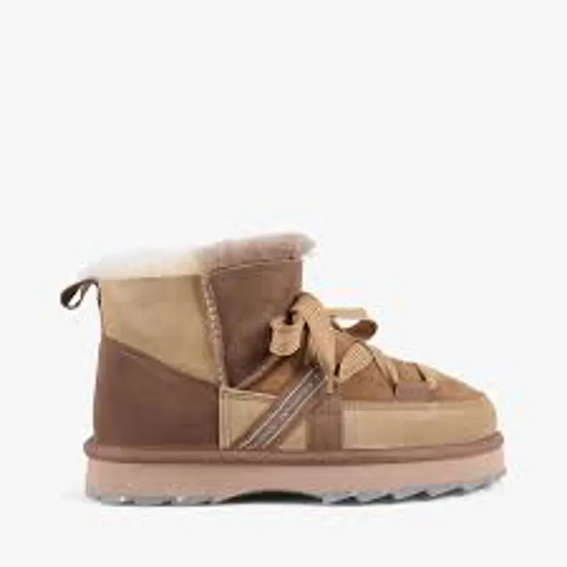 Emu Austalia Blurred Micro Patchwork Boot - Mushroom