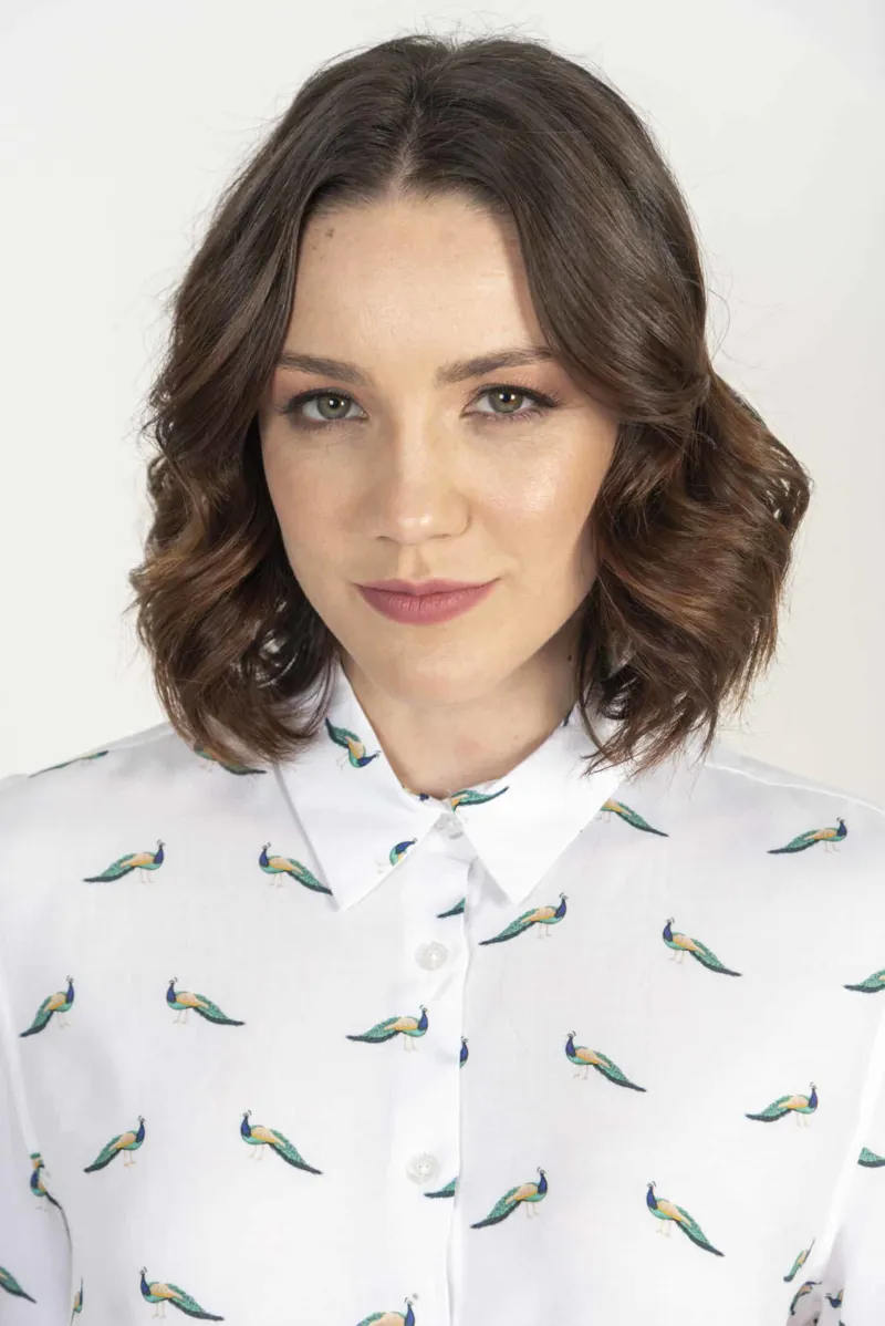 Hartwell Lydia Shirt - Peacocks-1