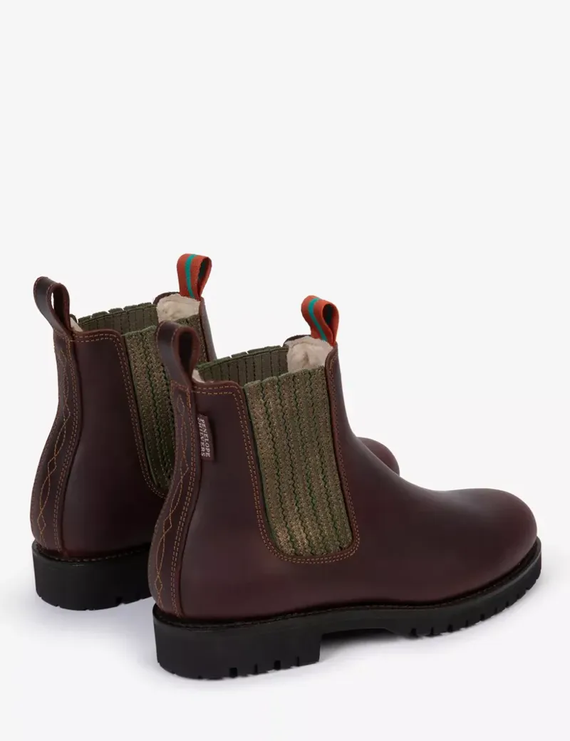 Penelope Chilvers Oscar Wool Lined Boot-Conker/Khaki-1