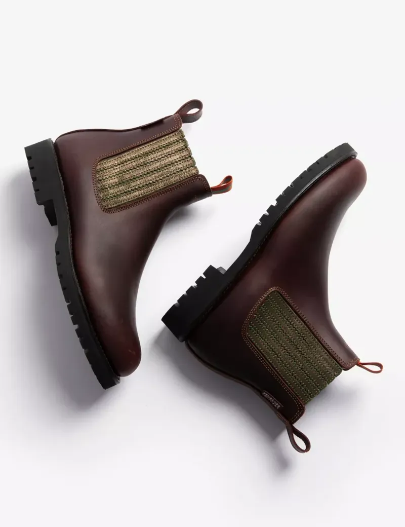 Penelope Chilvers Oscar Wool Lined Boot-Conker/Khaki-2