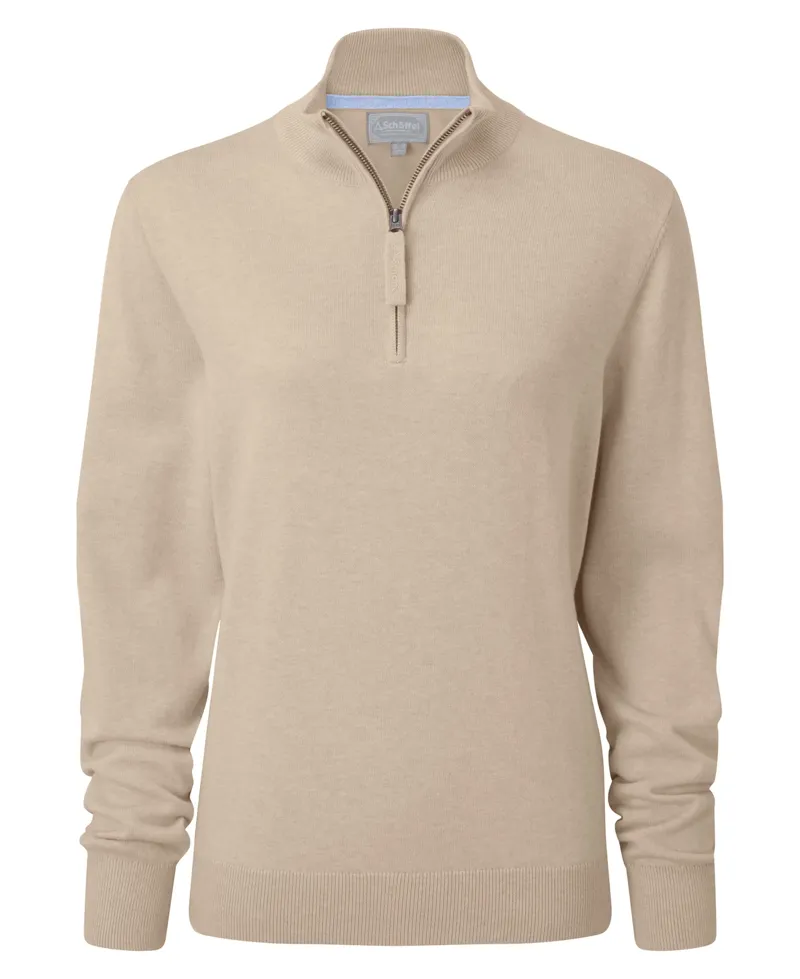 Schoffel Polperro Pima 1/4 Zip - Oat