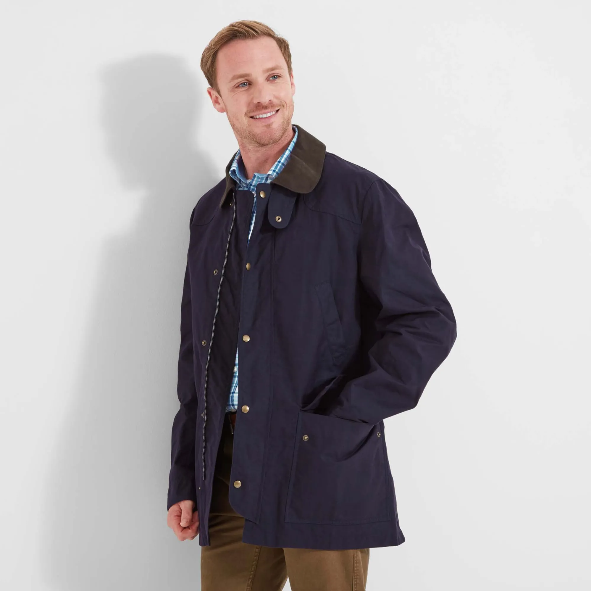 Schoffel Mens Preston Wax Jacket Navy