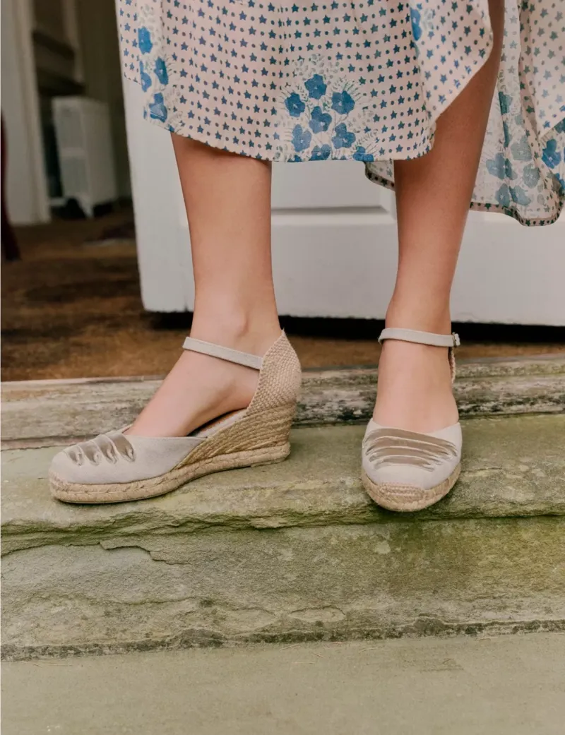 Penelope Chilvers Mary Jane Dali Espadrille - Putty-3