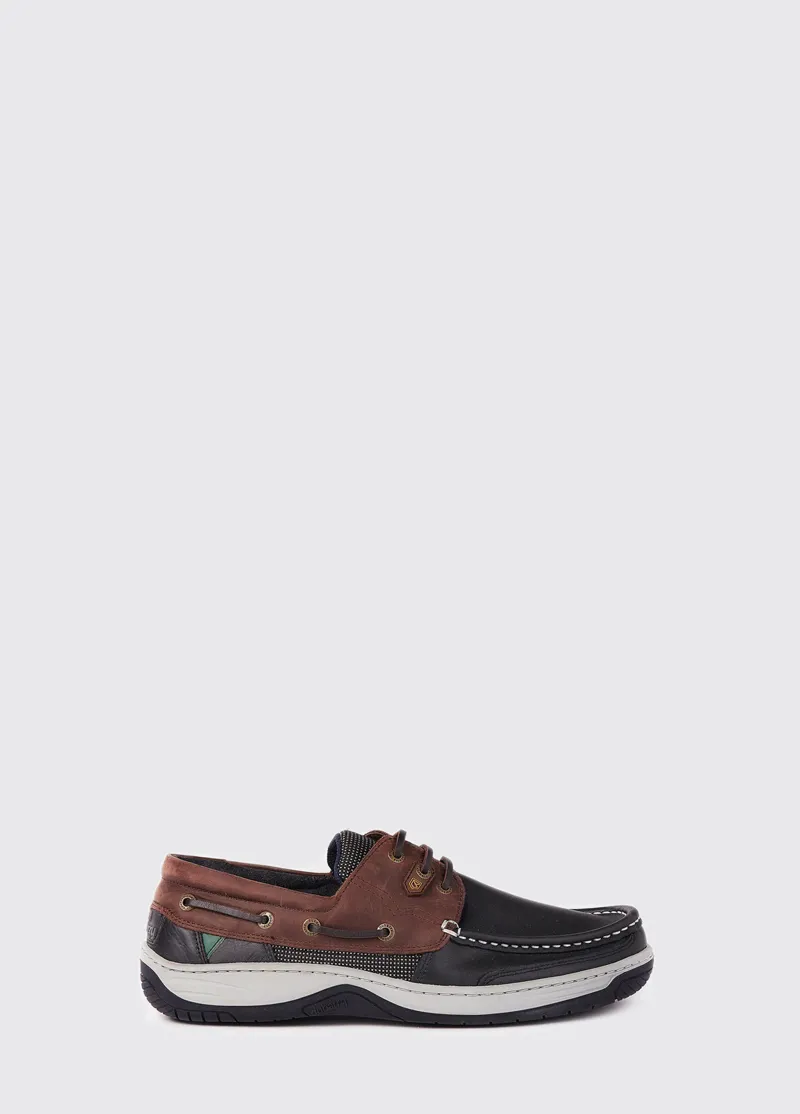 Dubarry Mens Regatta Deck Shoe - Navy/Brown-3