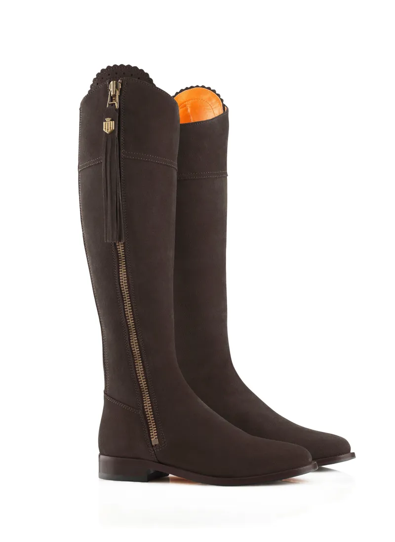 Fairfax and Favor Flat Regina Boot - Chocolate