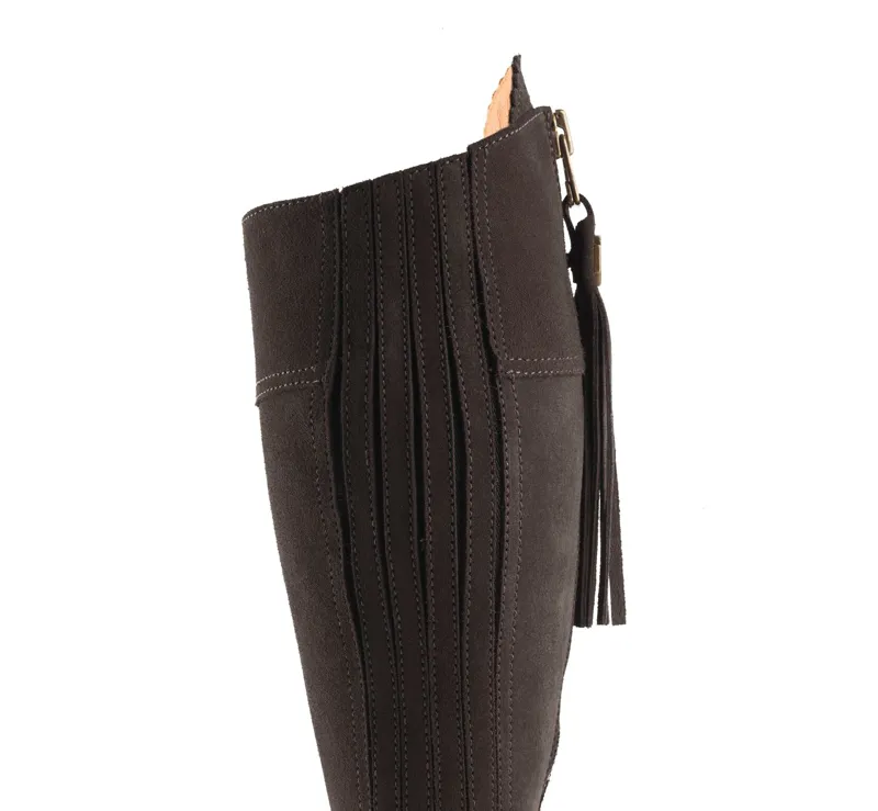 Fairfax and Favor Flat Regina Boot - Chocolate-4