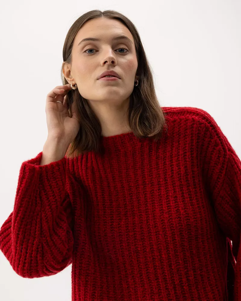 Holebrook Cajsa Sweater - Ruby-2