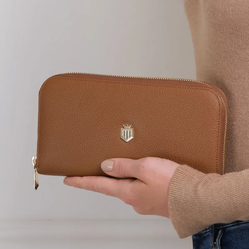 Fairfax and Favor Salisbury Purse - Tan Leather-3