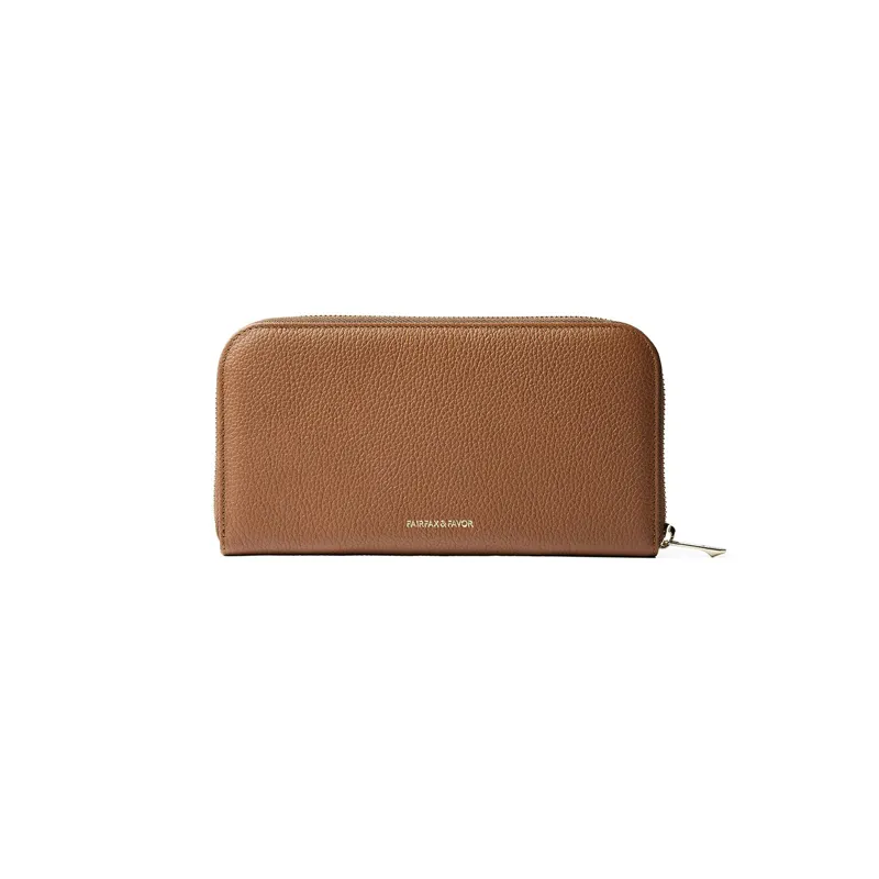Fairfax and Favor Salisbury Purse - Tan Leather-2