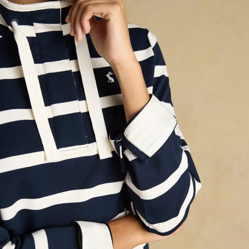 Joules Saunton Sweatshirt - Navy/Cream Stripe-3
