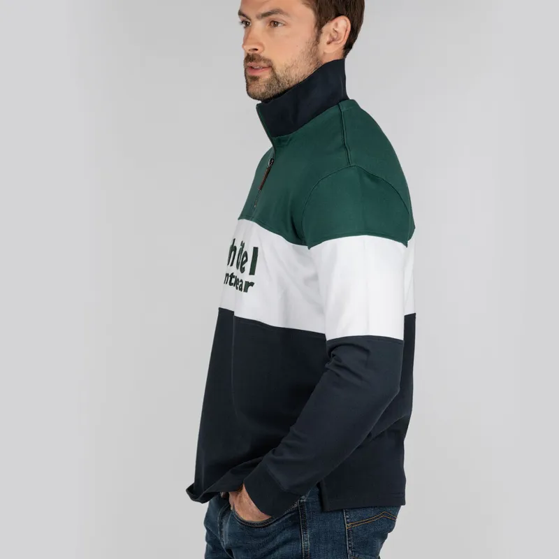 Schoffel Unisex Exeter Heritage 1/4 Zip - Navy-5